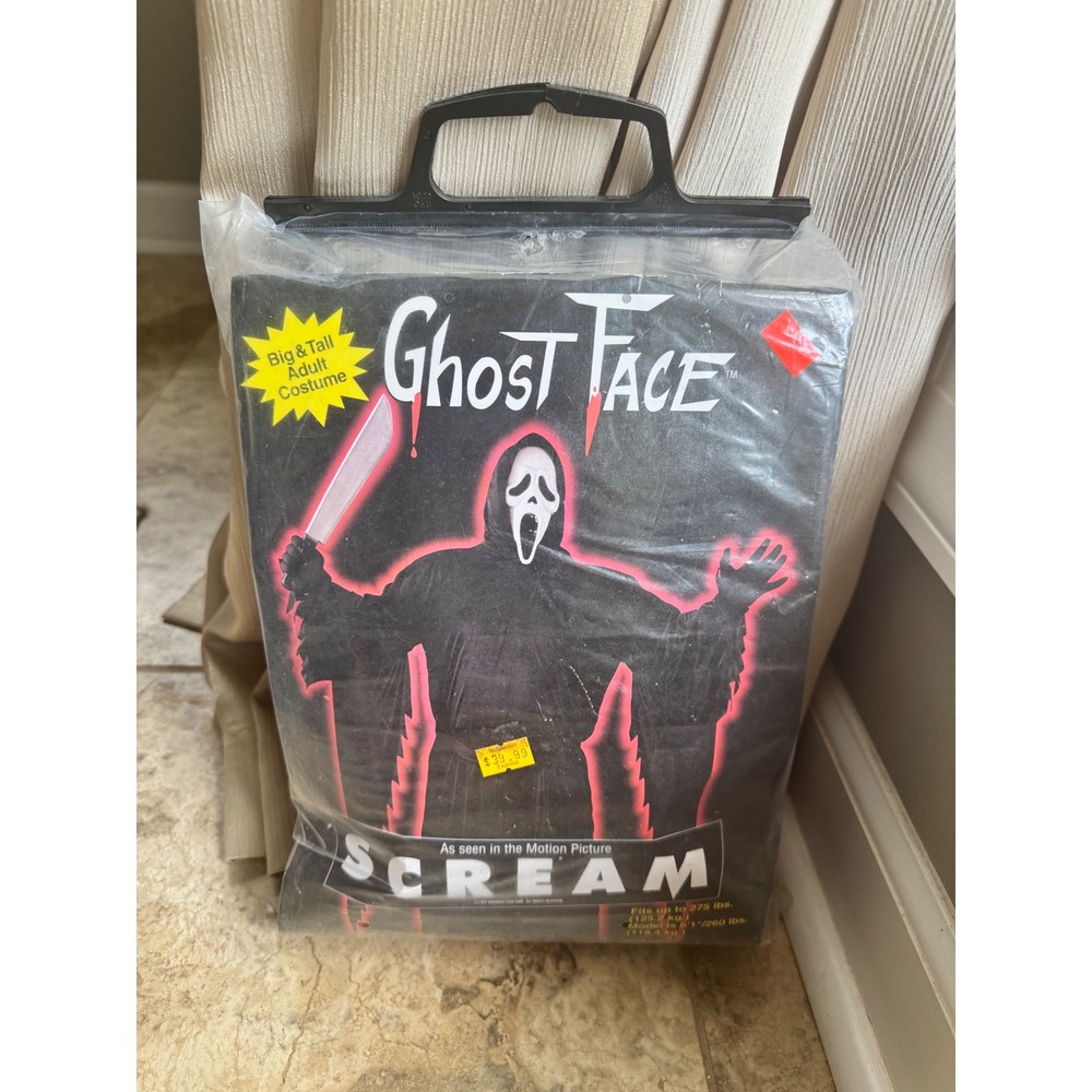 Vintage 1997 Scream Ghost Face Costume Easter Unlimited Big & Tall Complete